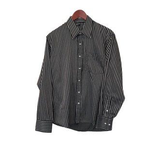 NWOT Black & Silver Stripe Dress Shirt